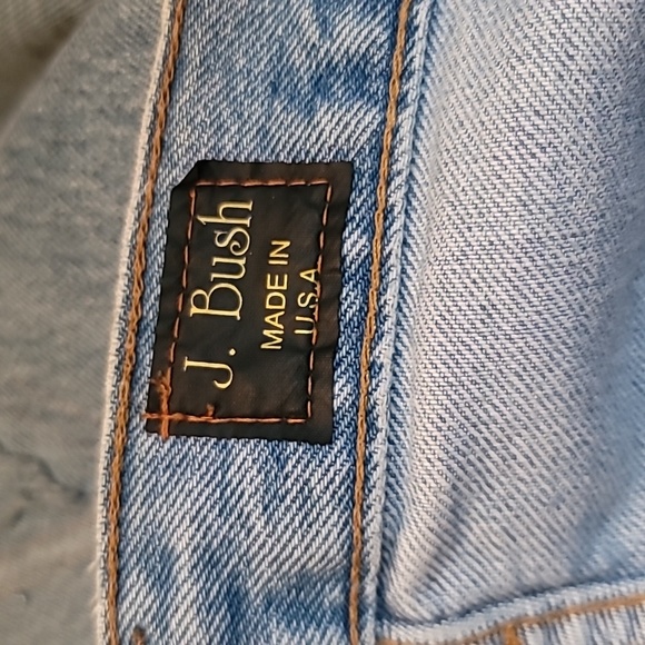 LEVI CASUAL BOHEMIAN VINTAGE SOUTHWESTERN 90's MIDI BLUE JEAN DENIM MINI SKIRT - Picture 6 of 16